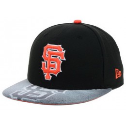 San Francisco Giants Black Snapback Hat XDF 0701