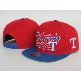 Texas Rangers Red Snapback Hat LS