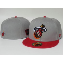 Miami Heat Grey Fitted Hat LS
