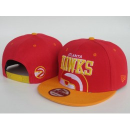 Atlanta Hawks Red Snapback Hat LS