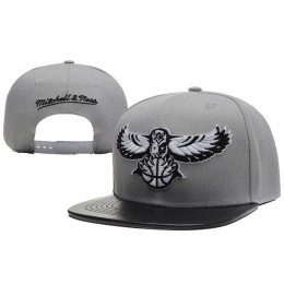 Atlanta Hawks Grey Snapback Hat XDF 0526