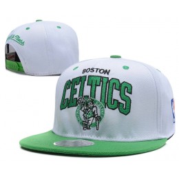 Boston Celtics White Snapback Hat DF 0512