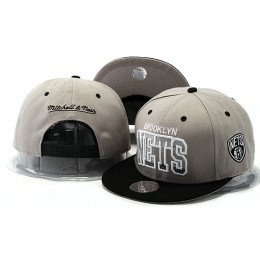 Brooklyn Nets Grey Snapback Hat YS 0528