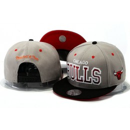 Chicago Bulls Grey Snapback Hat YS 0528