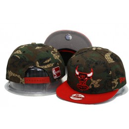 Chicago Bulls Camo Snapback Hat YS 1 0701