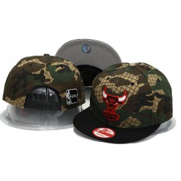 Chicago Bulls Camo Snapback Hat YS 0701