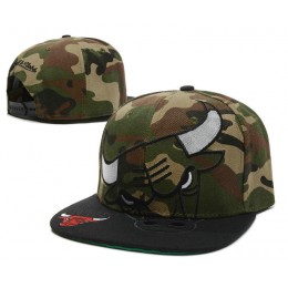 Chicago Bulls Camo Snapback Hat SD