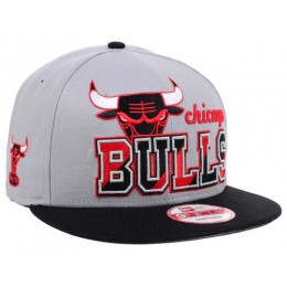 Chicago Bulls Grey Snapback Hat SD 1