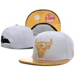 Chicago Bulls White Snapback Hat SD
