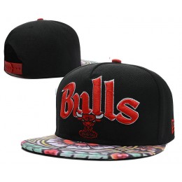 Chicago Bulls Black Snapback Hat DF 0613
