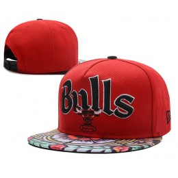 Chicago Bulls Red Snapback Hat DF 0613