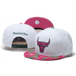 Chicago Bulls Snapback White Hat 1 GS 0620