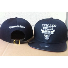Chicago Bulls Navy Snapback Hat 60D 6 0721