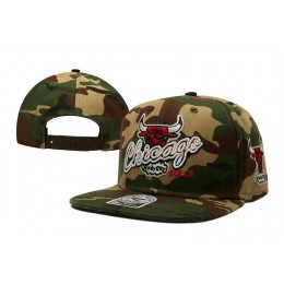 Chicago Bulls Camo Snapback Hat TY