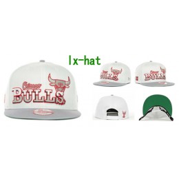 Chicago Bulls White Snapback Hat GF