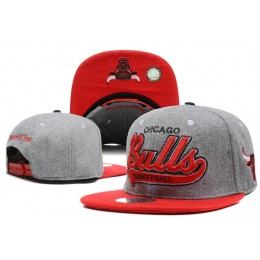 Chicago Bulls Grey Snapback Hat DF 0512