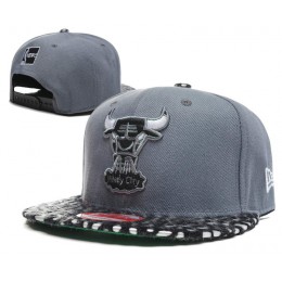 Chicago Bulls Grey Snapback Hat SD 0512
