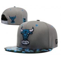 Chicago Bulls Grey Snapback Hat SD1 0512