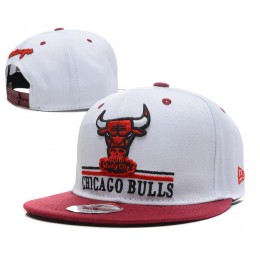 Chicago Bulls White Snapback Hat DF 0512