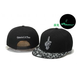 Cleveland Cavaliers Black Snapback Noctilucence Hat GS 0620