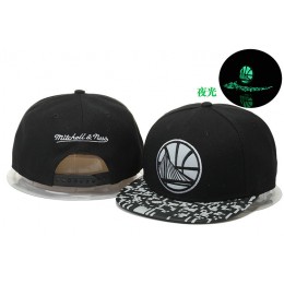 Golden State Warriors Black Snapback Noctilucence Hat GS 0620