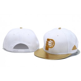Indiana Pacers White Snapback Hat YS