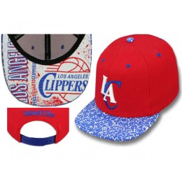 Los Angeles Clippers Red Snapback Hat LS