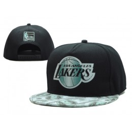 Los Angeles Lakers Black Snapback Hat SF 0606