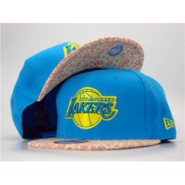 Los Angeles Lakers Blue Snapback Hat ZY