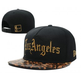 Los Angeles Lakers Black Snapback Hat SD