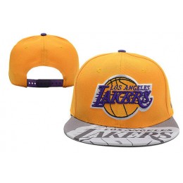 Los Angeles Lakers Black Snapback Hat XDF