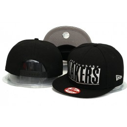 Los Angeles Lakers Black Snapback Hat YS 0613