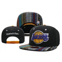 Los Angeles Lakers Black Snapback Hat XDF 0721