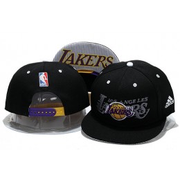 Los Angeles Lakers Black Snapback Hat YS 0721