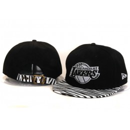 Los Angeles Lakers Black Snapback Hat YS
