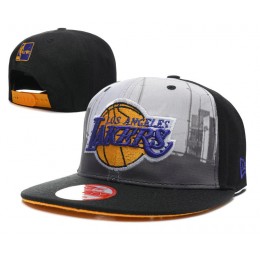Los Angeles Lakers Black Snapback Hat SD 0512