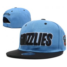 Memphis Grizzlies Blue Snapback Hat DF 0512