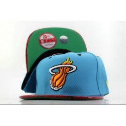 Miami Heat Blue Snapback Hat QH