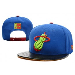 Miami Heat Blue Snapback Hat XDF 0701