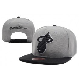 Miami Heat Grey Snapback Hat XDF 0701