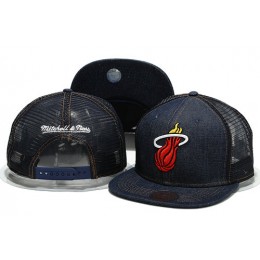 Miami Heat Mesh Snapback Hat YS 0701