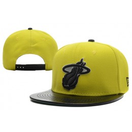 Miami Heat Yellow Snapback Hat XDF 0701