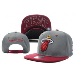 Miami Heat Grey Snapback Hat XDF