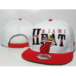 Miami Heat White Snapback Hat TY