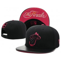 Miami Heat The Finals Black Snapback Hat SD 1 0617