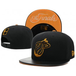 Miami Heat The Finals Black Snapback Hat SD 0617