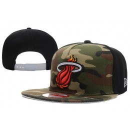 Miami Heat Camo Snapback Hat XDF