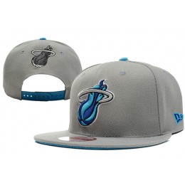 Miami Heat Grey Snapback Hat XDF 3