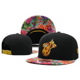 Miami Heat Snapback Hat DF 7 0613
