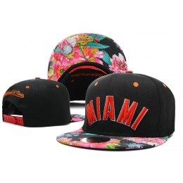 Miami Heat Snapback Hat DF 1 0721